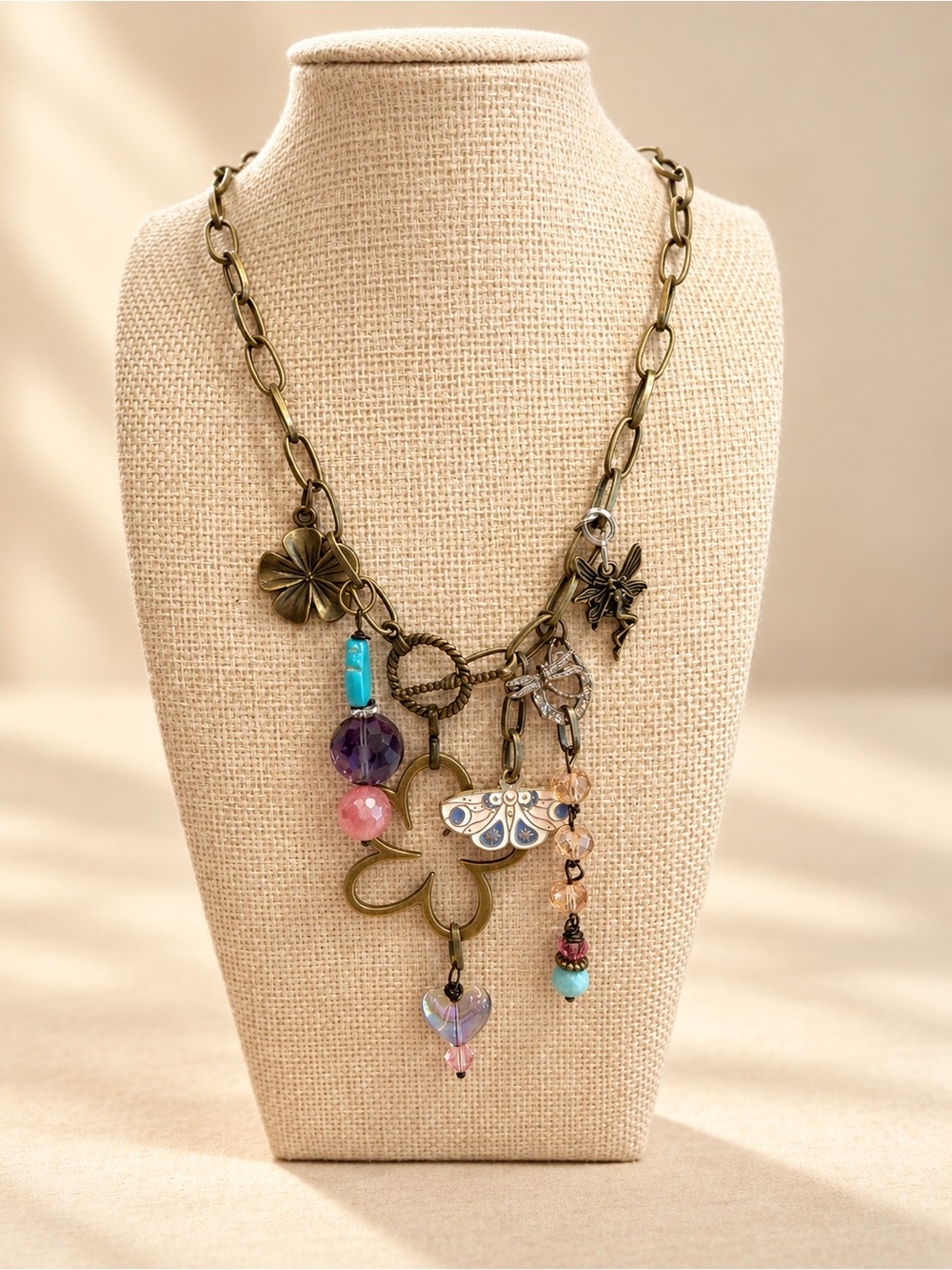 Gypsy flower necklace
